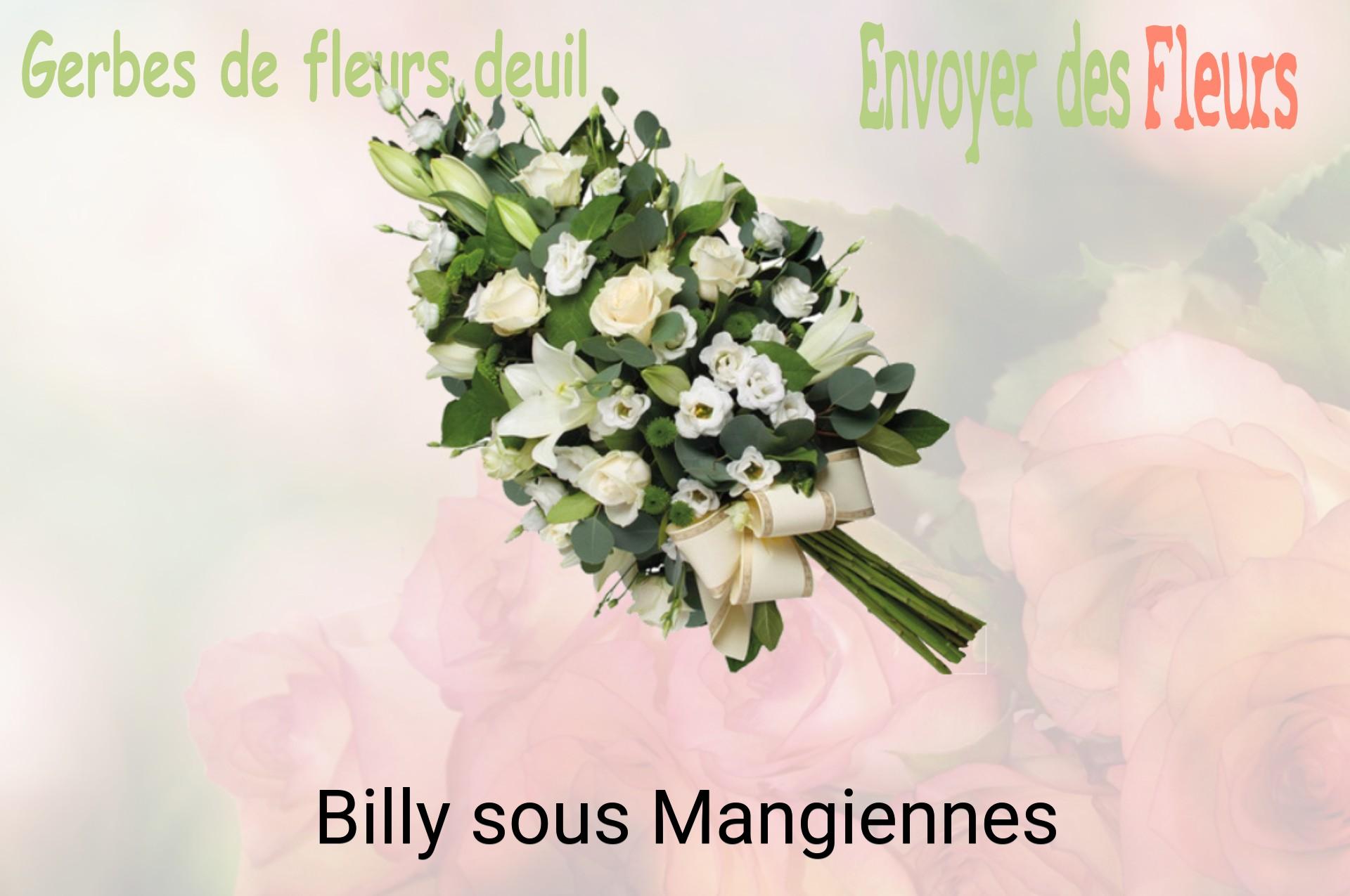 Gerbe de fleurs de deuil livrée à Billy-sous-Mangiennes